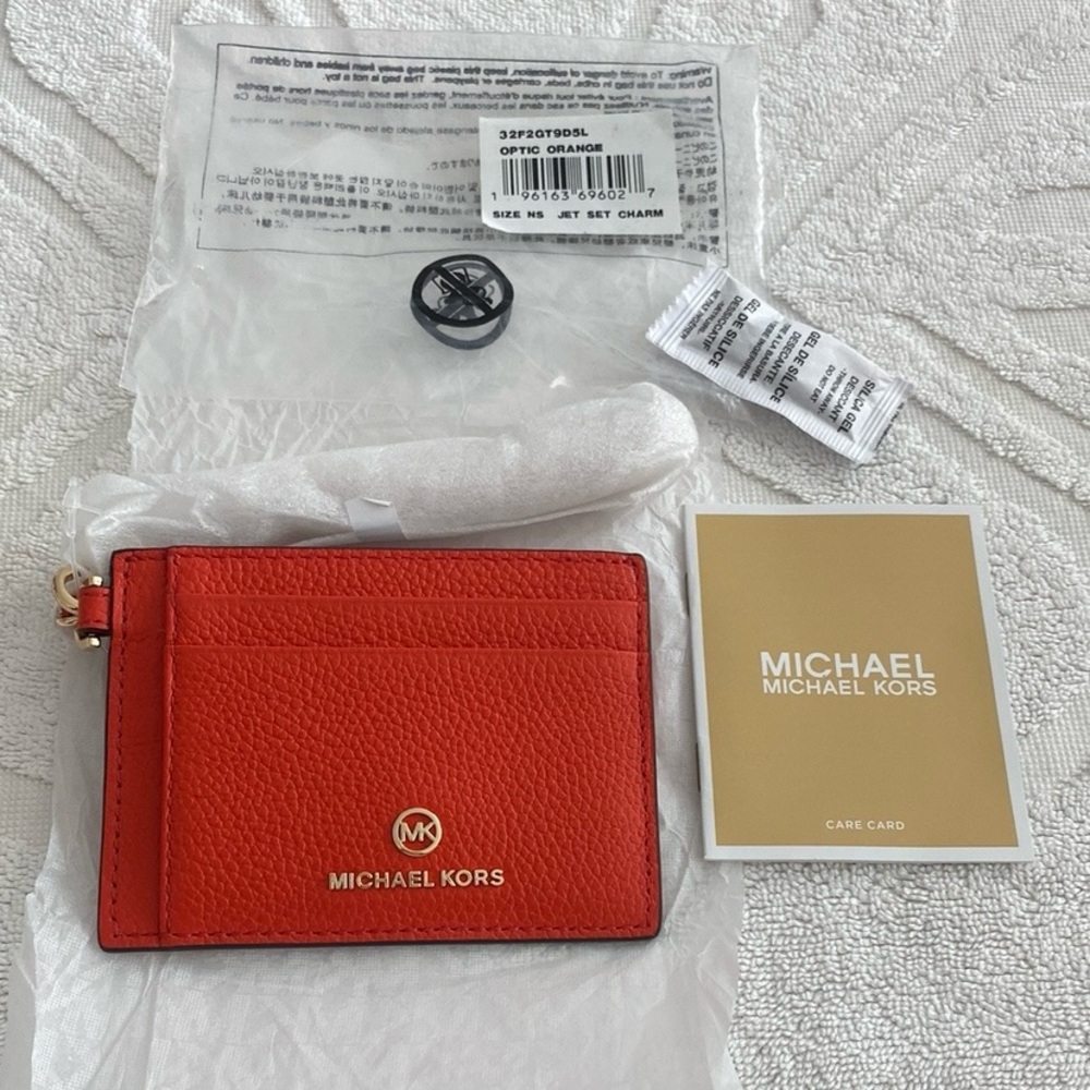 💕1Day Sale🛒New MICHAEL Michael Kors Jet Set Charm Small Leather Card Case